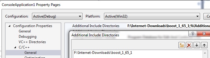 Include Boost Directory in testapp