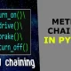 method chaining in python