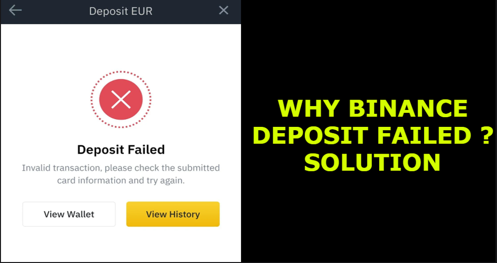 Why Binance Deposit Failed ? Solution